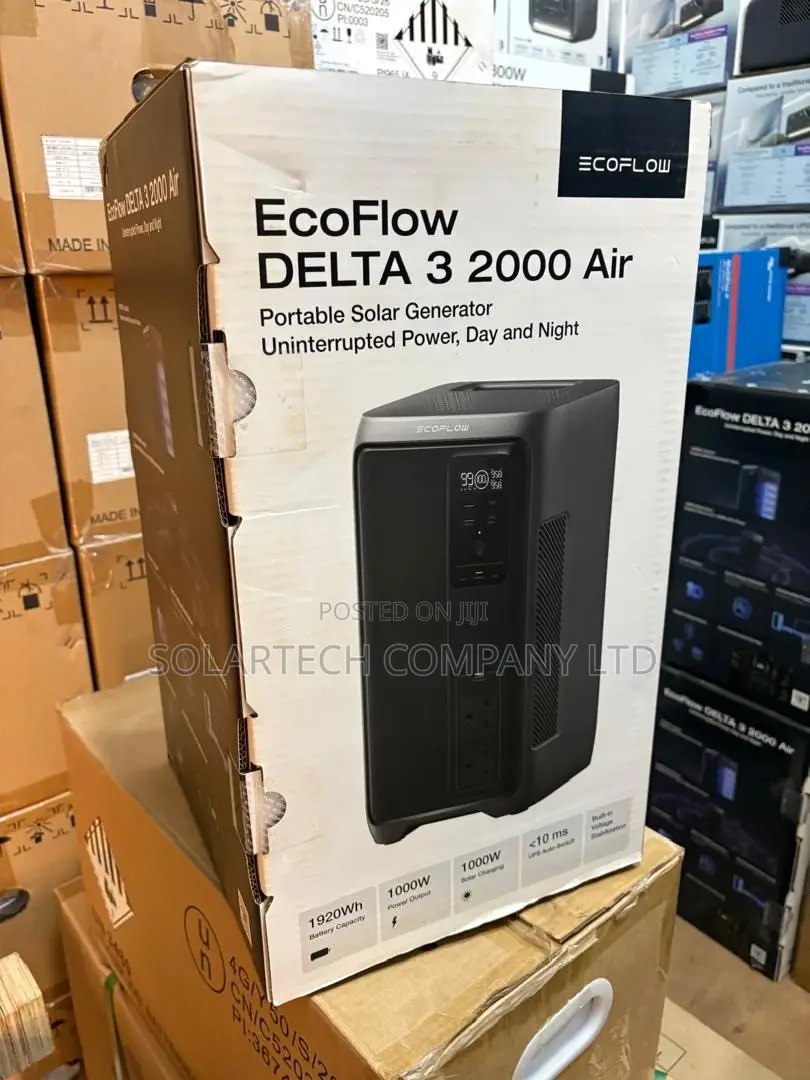 EcoFlow DELTA 3 2000 Air LiFePO4 1000W Power Station – 5Y