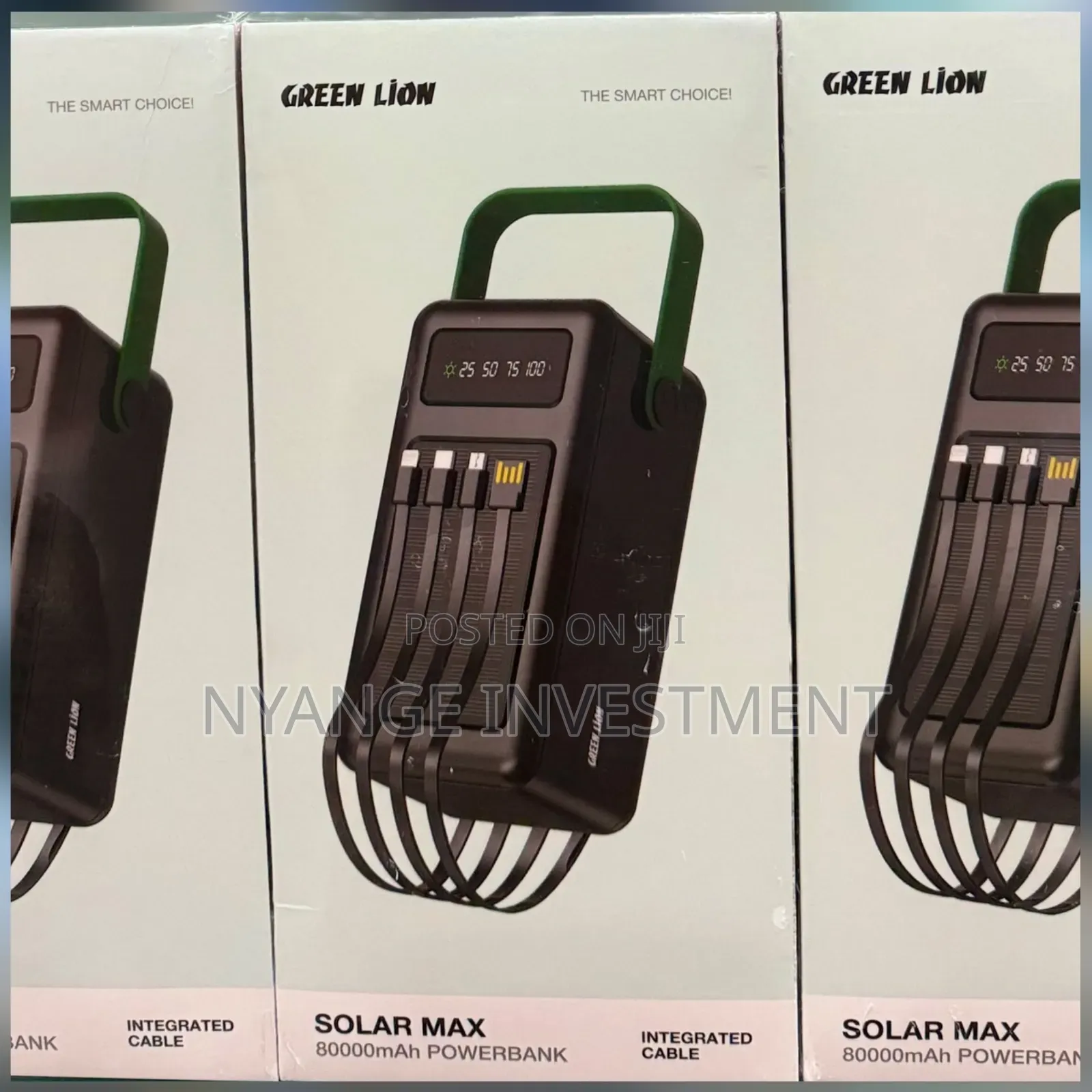 Green Lion Solar Max 80,000mah Integrated Cable Power Bank