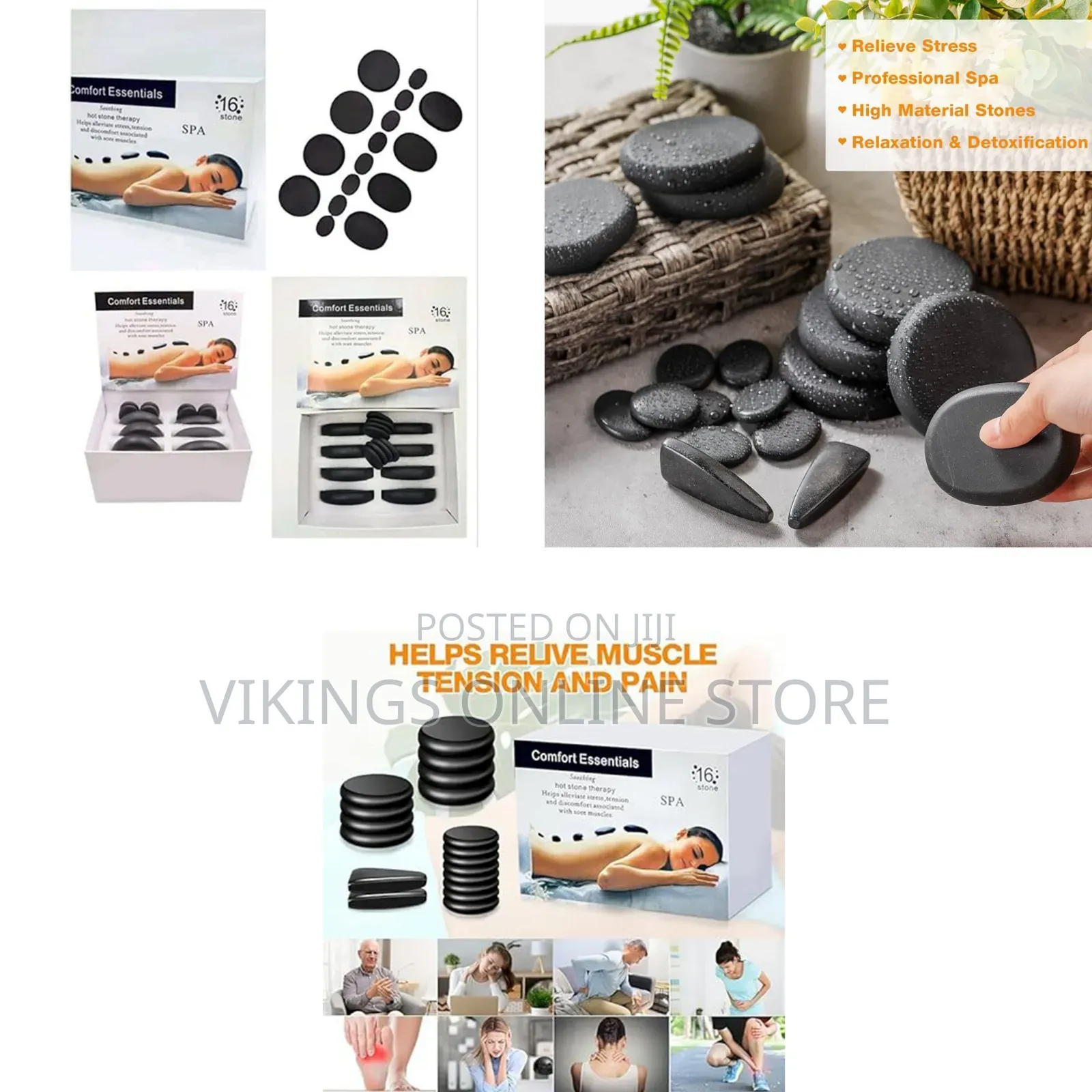 16 PCS Hot Stone Massage Set