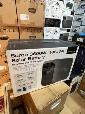 EcoFlow DELTA 3 Classic 1800W Pure Power Station in Black