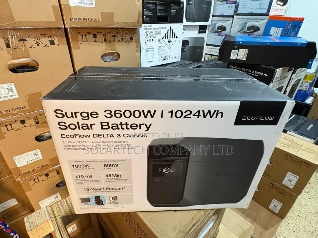 20Ah EcoFlow DELTA 3 Classic 1024Wh Solar Generator – 1800W Output