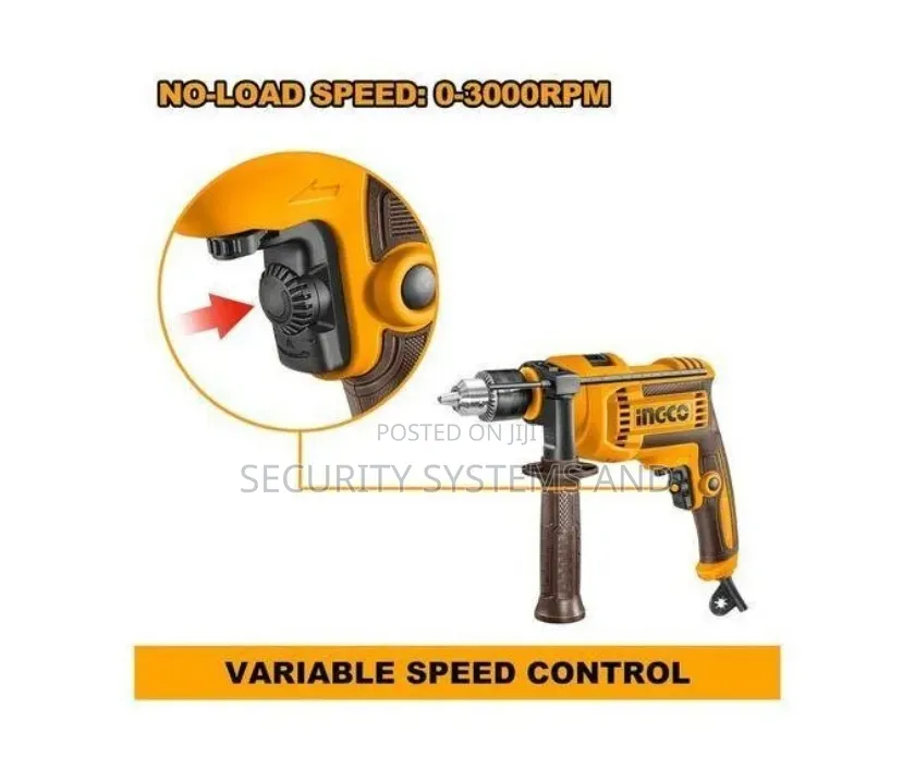 Ingco Impact Drill 710W With High Performance- Reverse and Forward