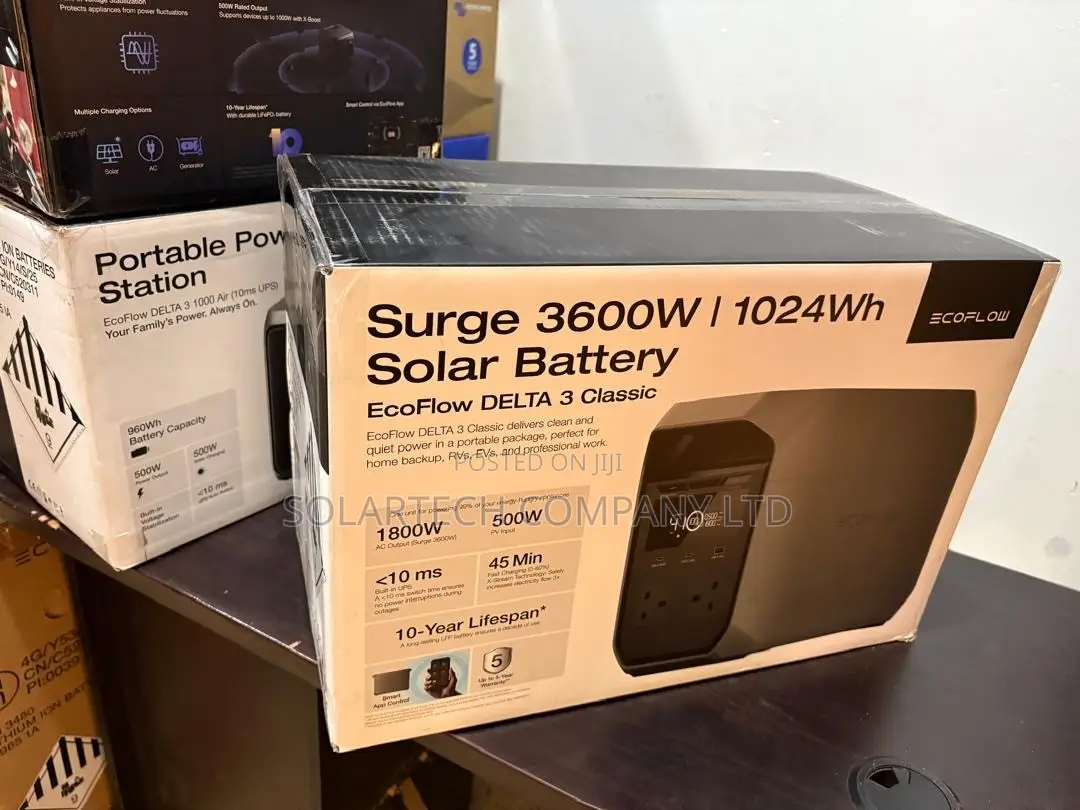 EcoFlow DELTA 3 Classic Fast Charge 1024Wh Power Station 6000cycles