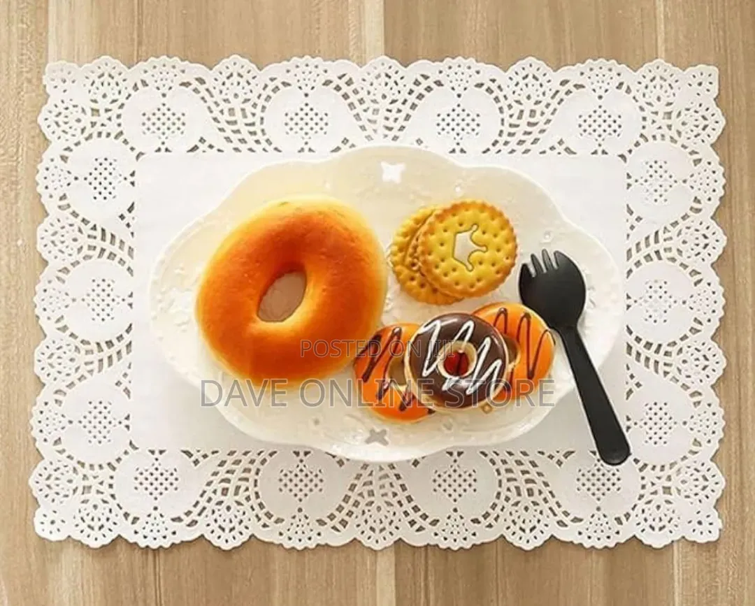 16cmx23cm 100 PCS Oil Absorbing Rectangle Paper Doilies/Lace Paper