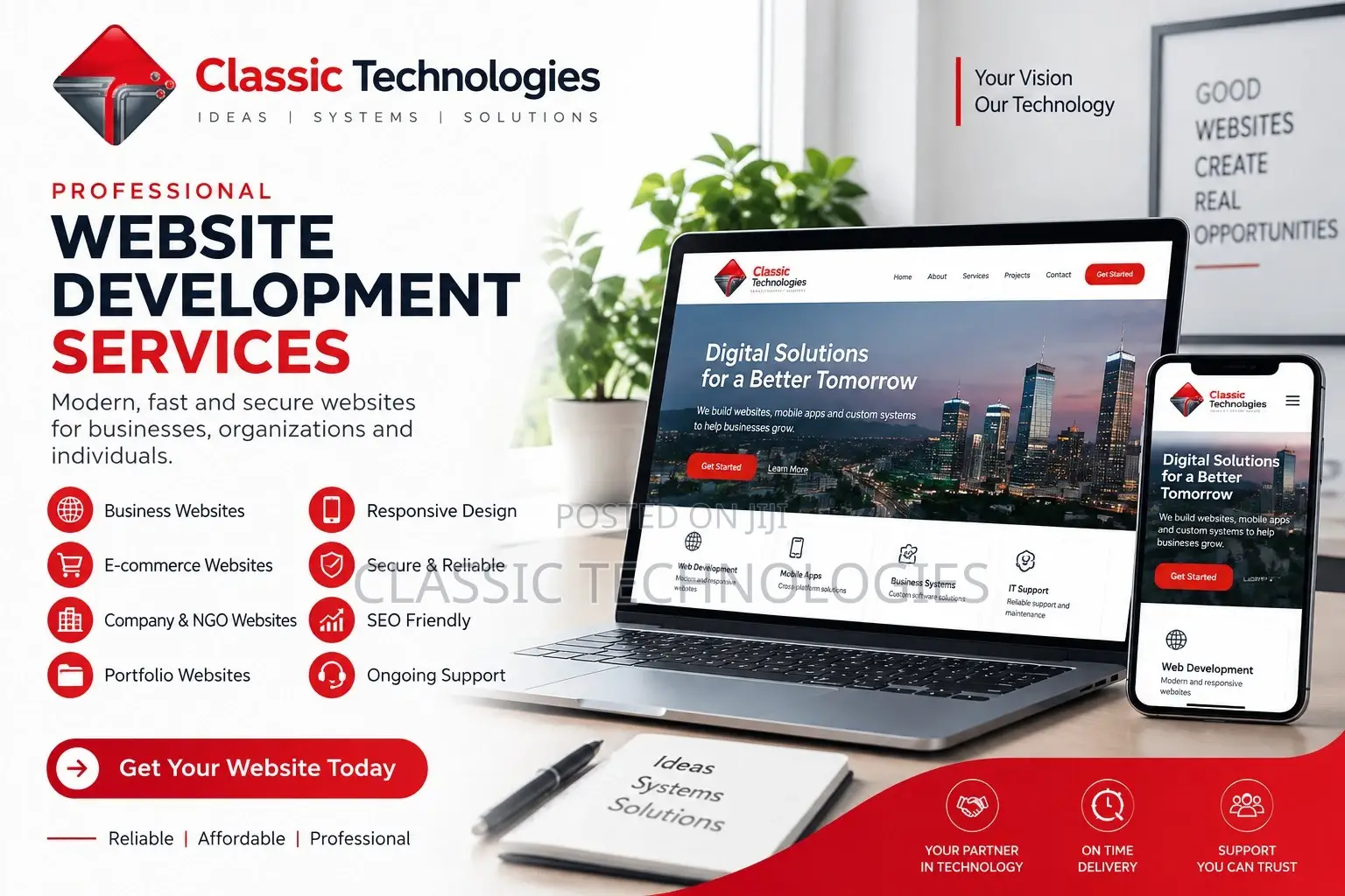 Website Redesign, Bug Fixing Maintenance