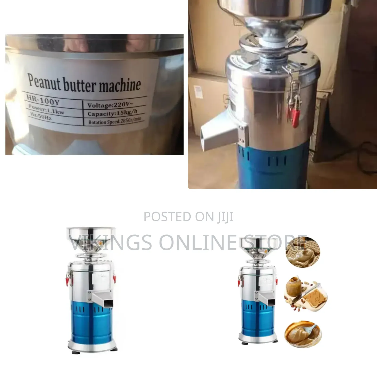 HR-100Y Commercial Electric Peanut Butter and Sesame Grinding Machine