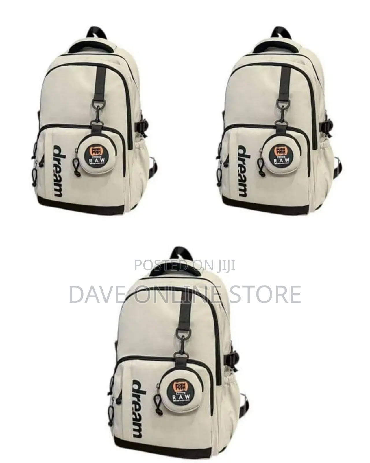 Cream-Colored Casual Daypack