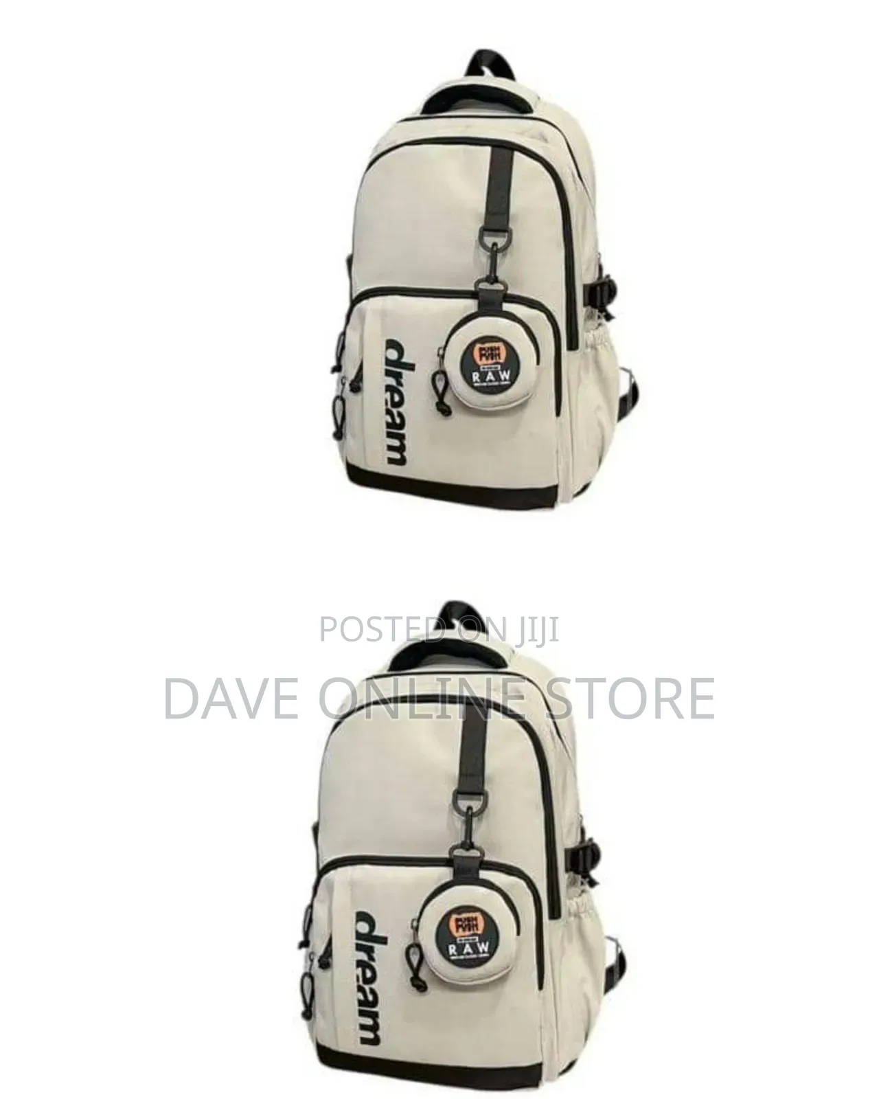 Cream-Colored Casual Daypack