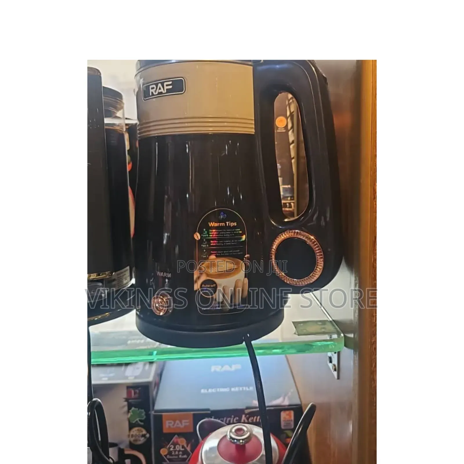 RAF 2.5L Double Layer Cordless Electric Kettle