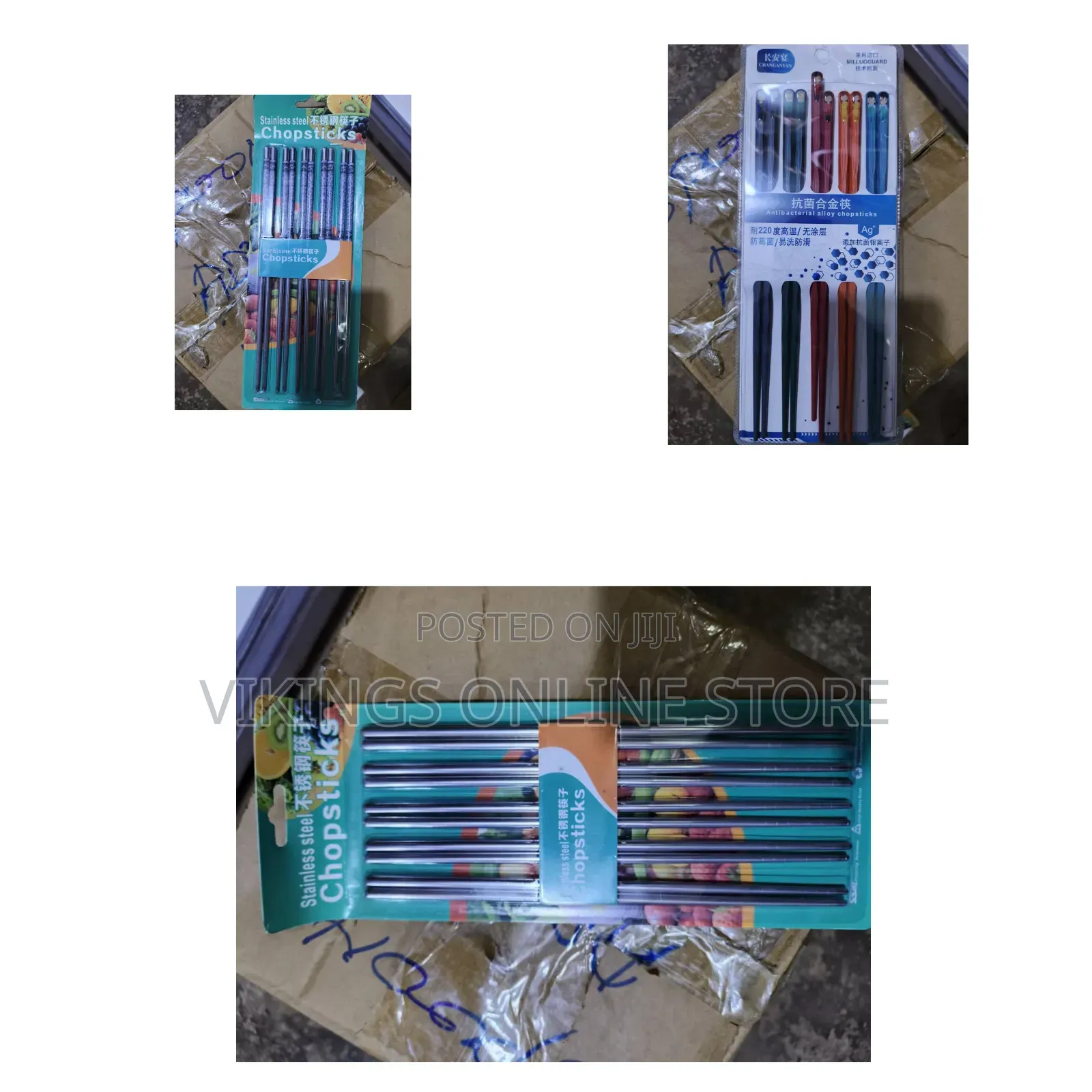Set of Reusable Stainless Steel Metal Chopsticks