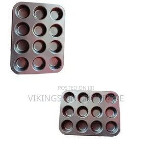 Generic 12-Hole Non-Stick Cupcake and Muffin Baking Trays
