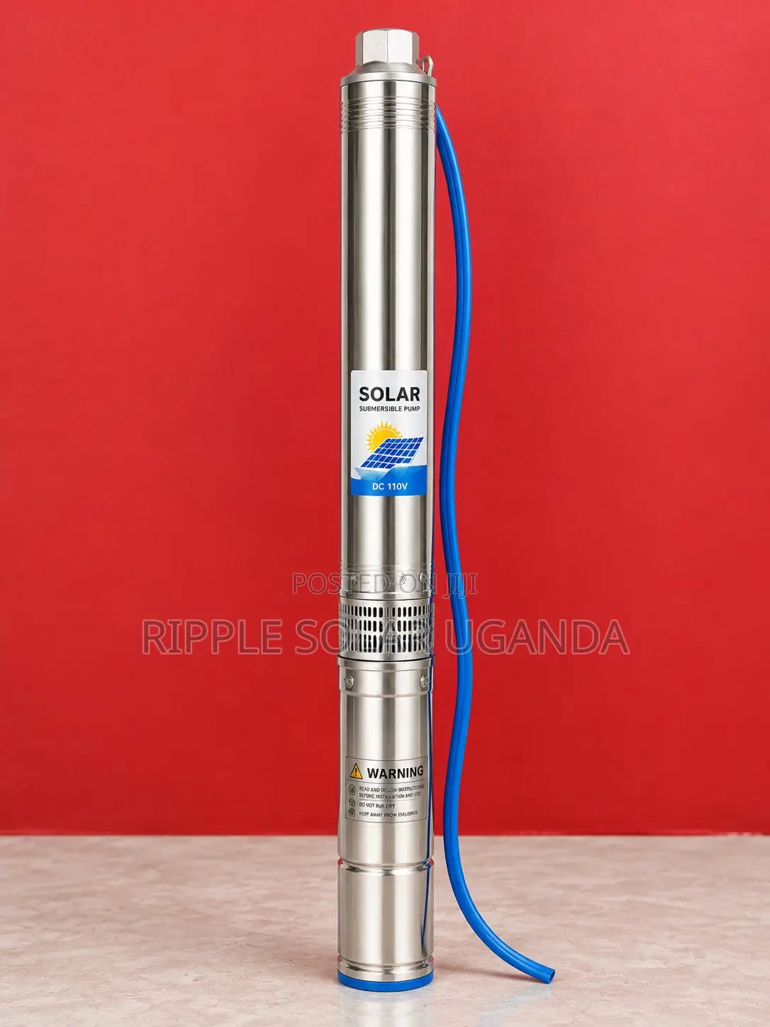 1.1kW Solar Borehole Water Pump 125m Head 4,000l/H | 72V