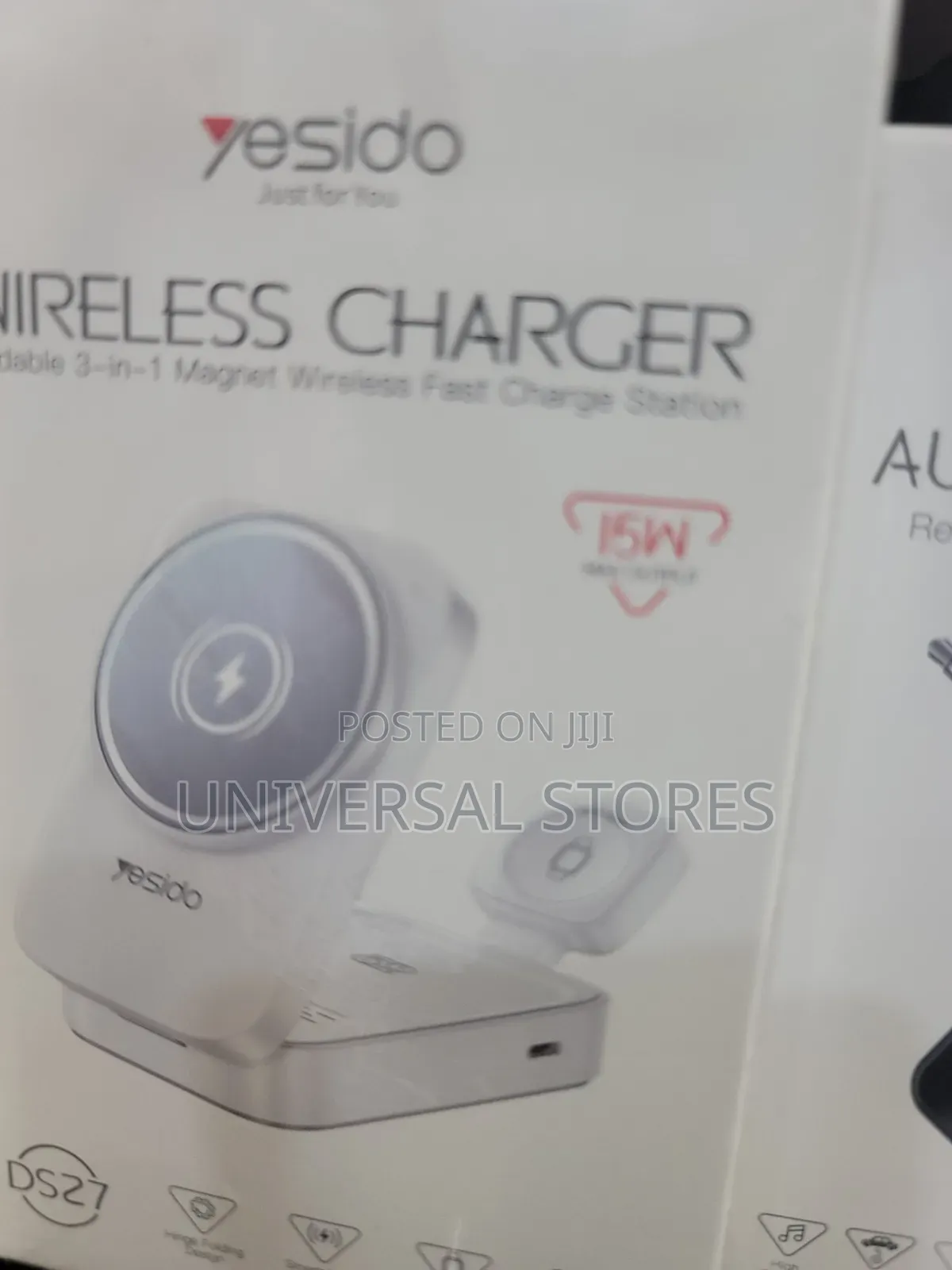 Wireless Charger Foldable 3-in-1 Magnet Wireless Fast Charge Station