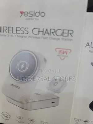 Wireless Charger Foldable 3-in-1 Magnet Wireless Fast Charge Station