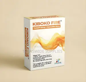 Kiboko Fire 4 Tablets Tadalafil 20mg Dapoxetine 60mg Full Packet
