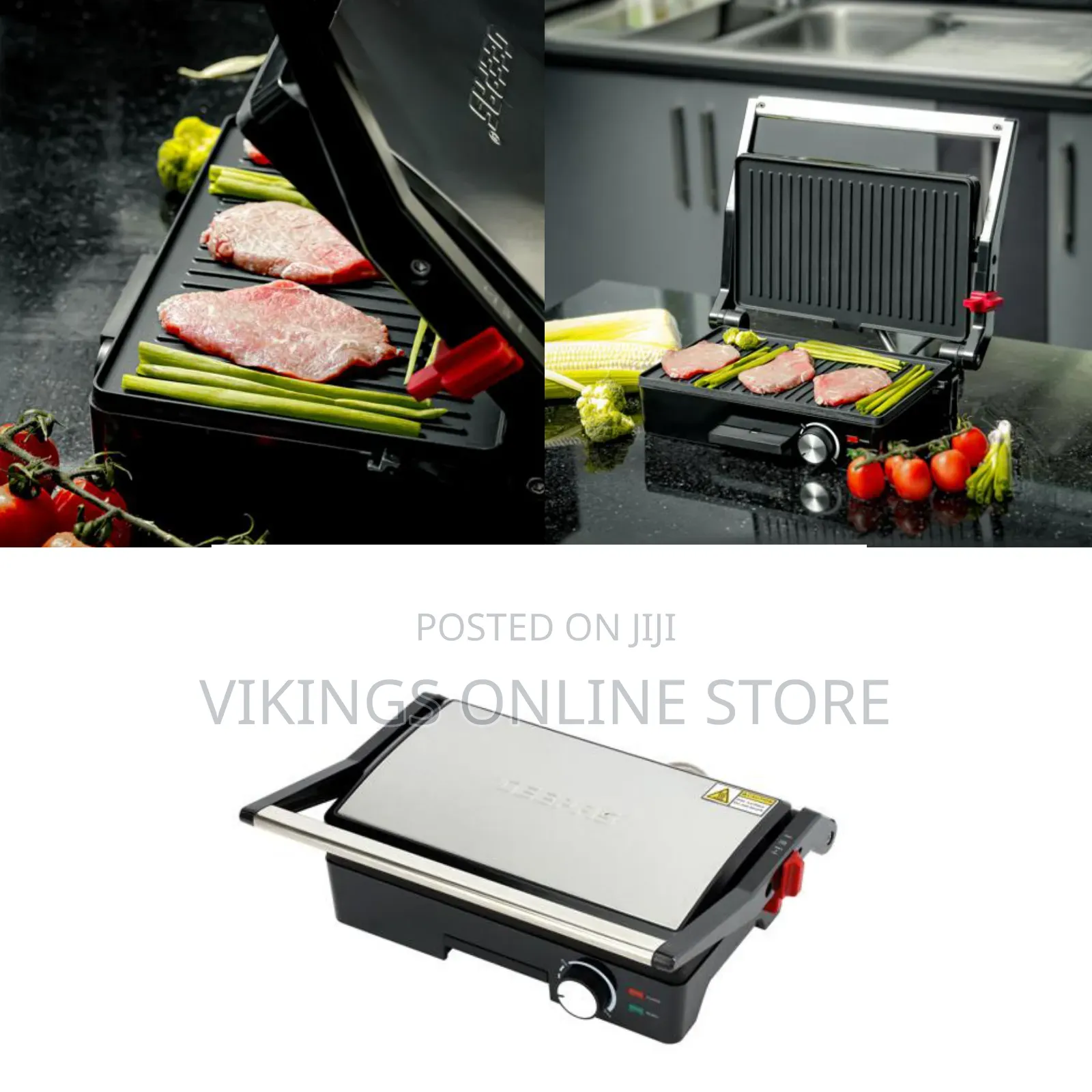 Geepas Stainless Steel Grill Maker (GGM5394)