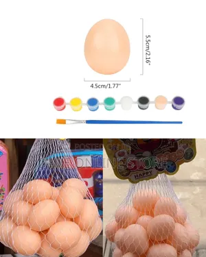 30 Pieces Paintable Easter Eggs Fake Eggs