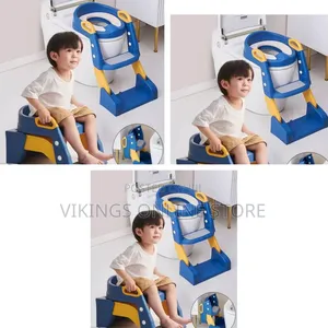 3-in-1 Toddler Potty Training Seat With an Adjustable Step Ladder