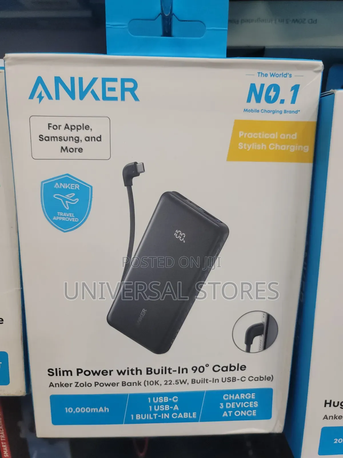 Lightweight With Built-in USB-C Cable
Anker Nano Power Bank