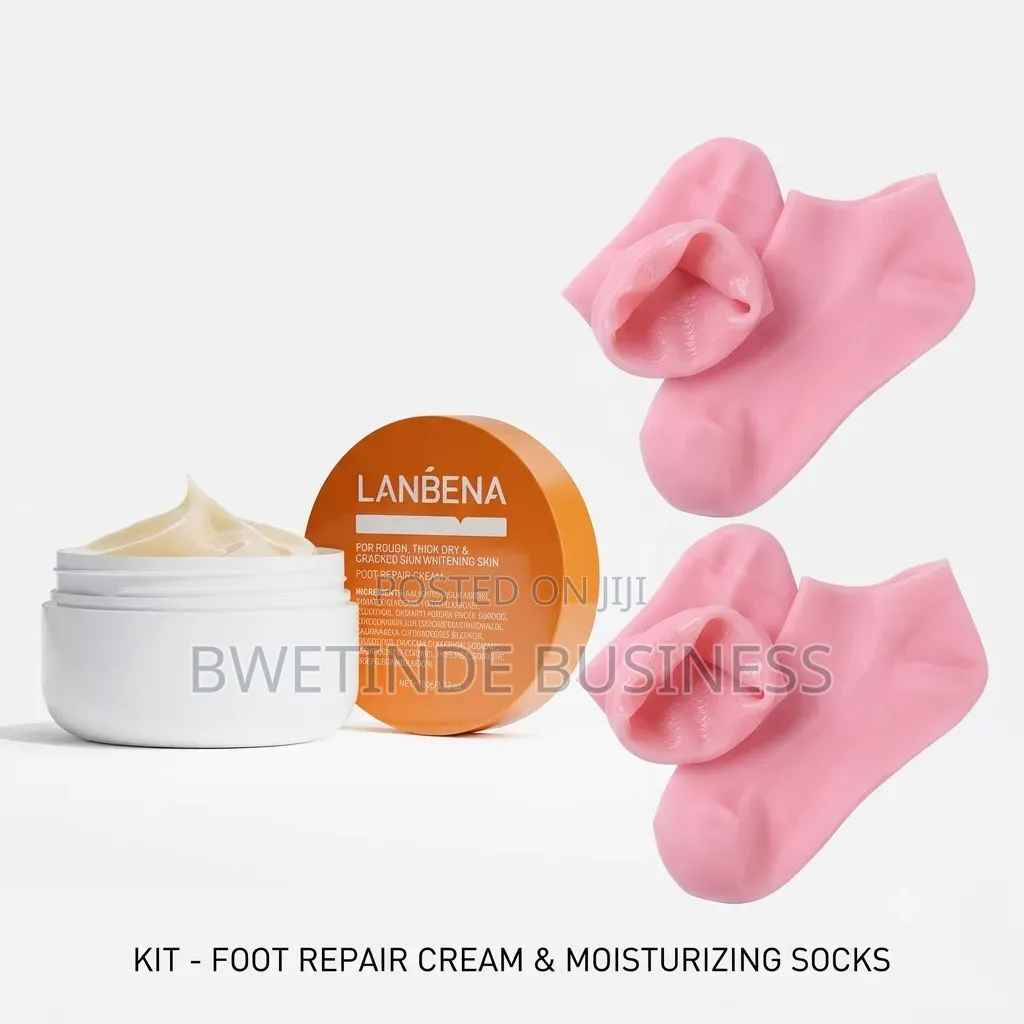 Foot Repair Cream Silicone Heel Socks Kit for Dry, Cracked Heels