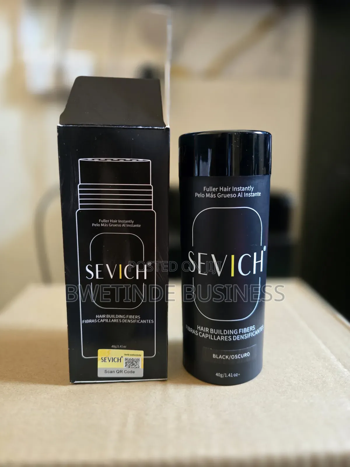SEVICH Hair Building Fibers Black – Instant Hair Thickening Solution