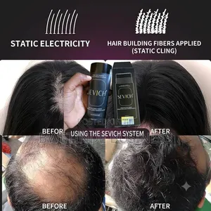 SEVICH Hair Building Fibers Black – Instant Hair Thickening Solution