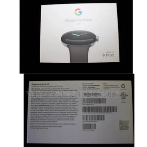 Google Pixel Watch LTE in Polished Silver With a Charcoal Active Band