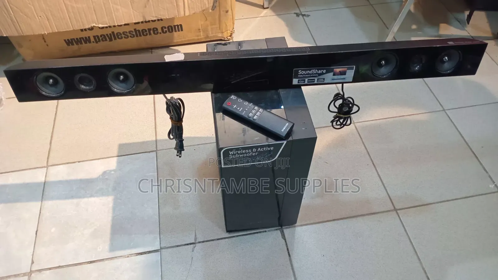 Samsung SoundShare Soundbar With Wireless Active Subwoofer Remote