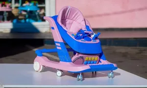 Multi-Functional Baby Walker With Mute Wheels and an Activity Tray. ]