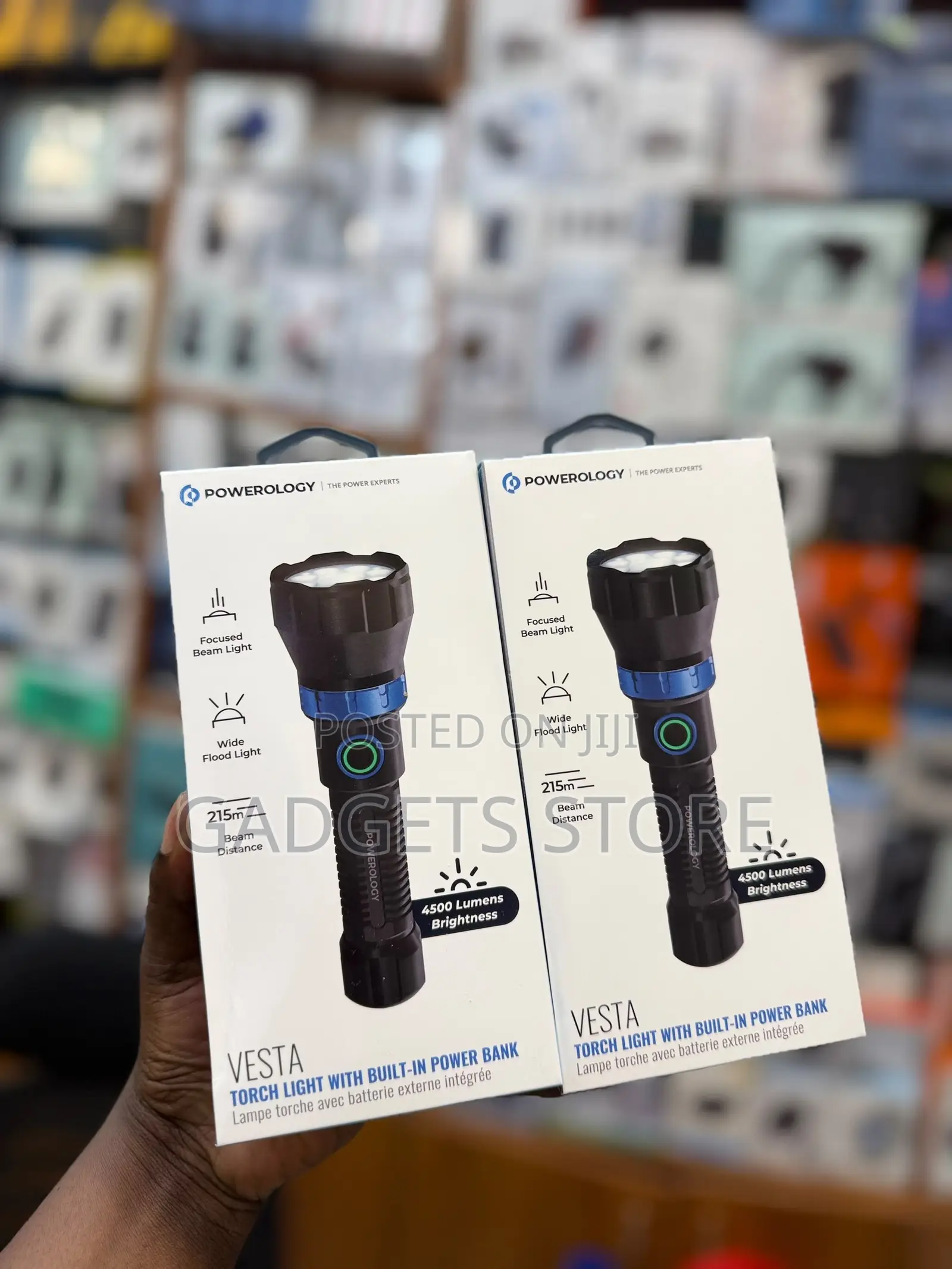 Powerology VESTA Torch Light With Built-in Power Bank