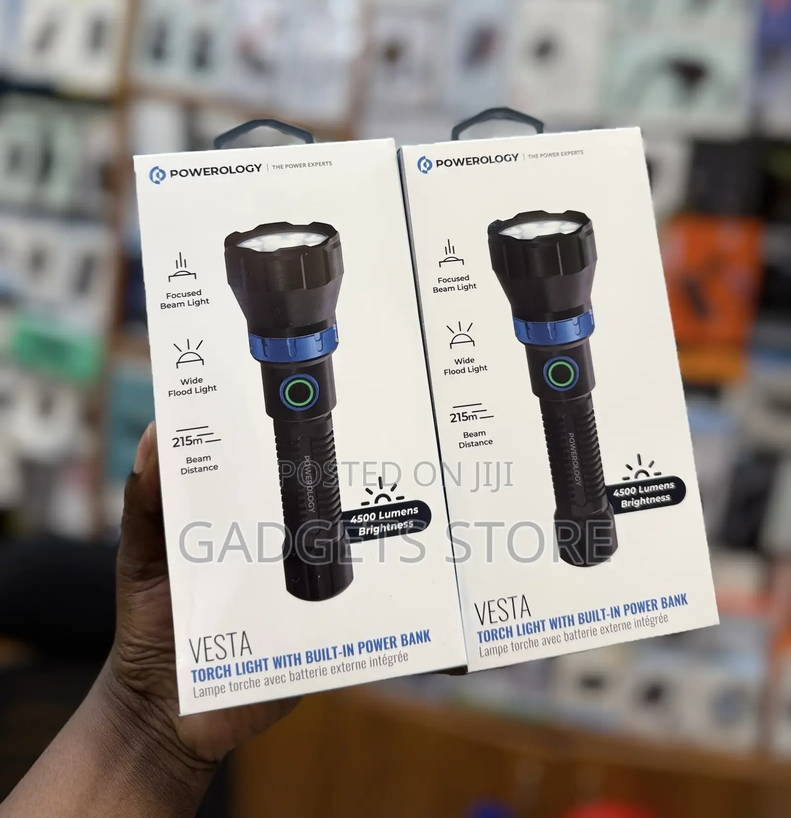 Powerology VESTA Torch Light With Built-in Power Bank