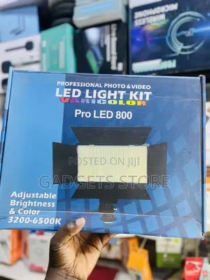 Pro LED 800 Varicolor Professional Photo Video LED Light Kit.