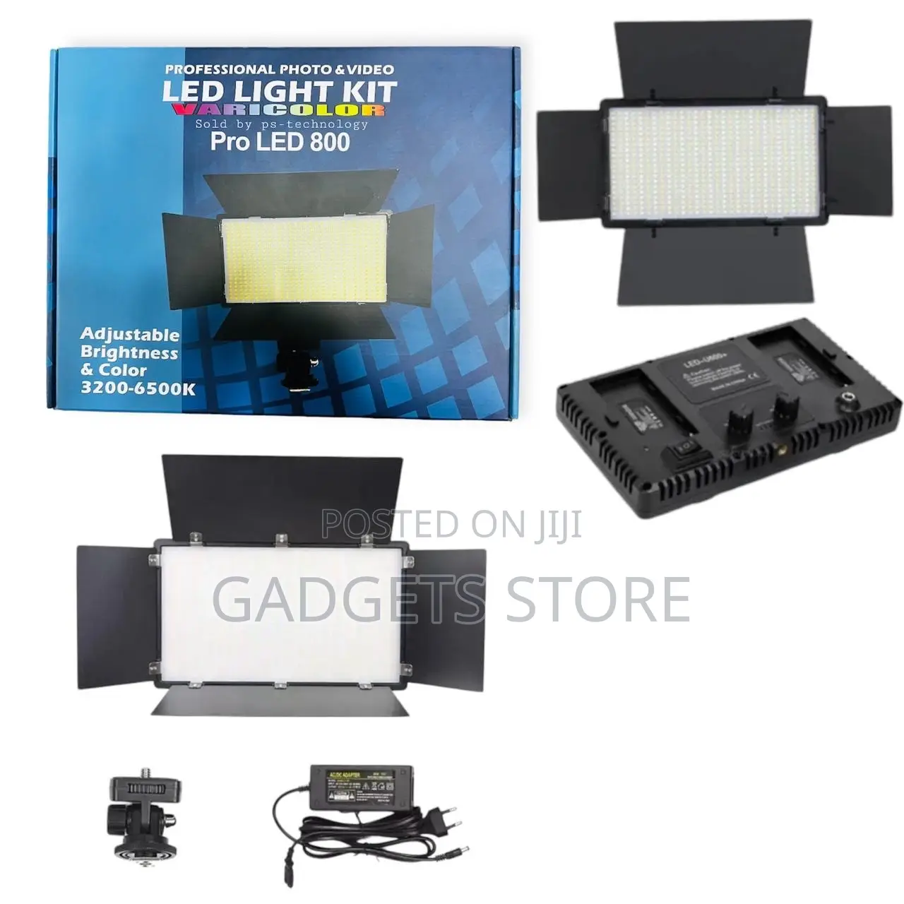 Pro LED 800 Varicolor Professional Photo Video LED Light Kit.
