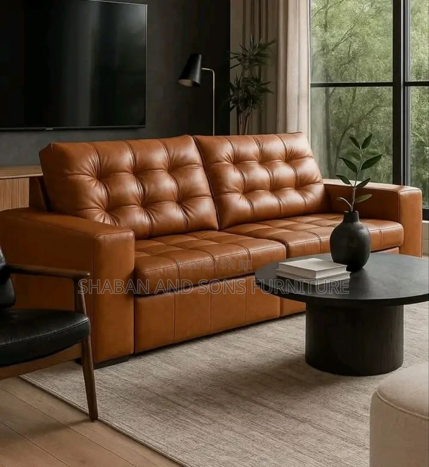 Two Seater in Leather Material Call Us