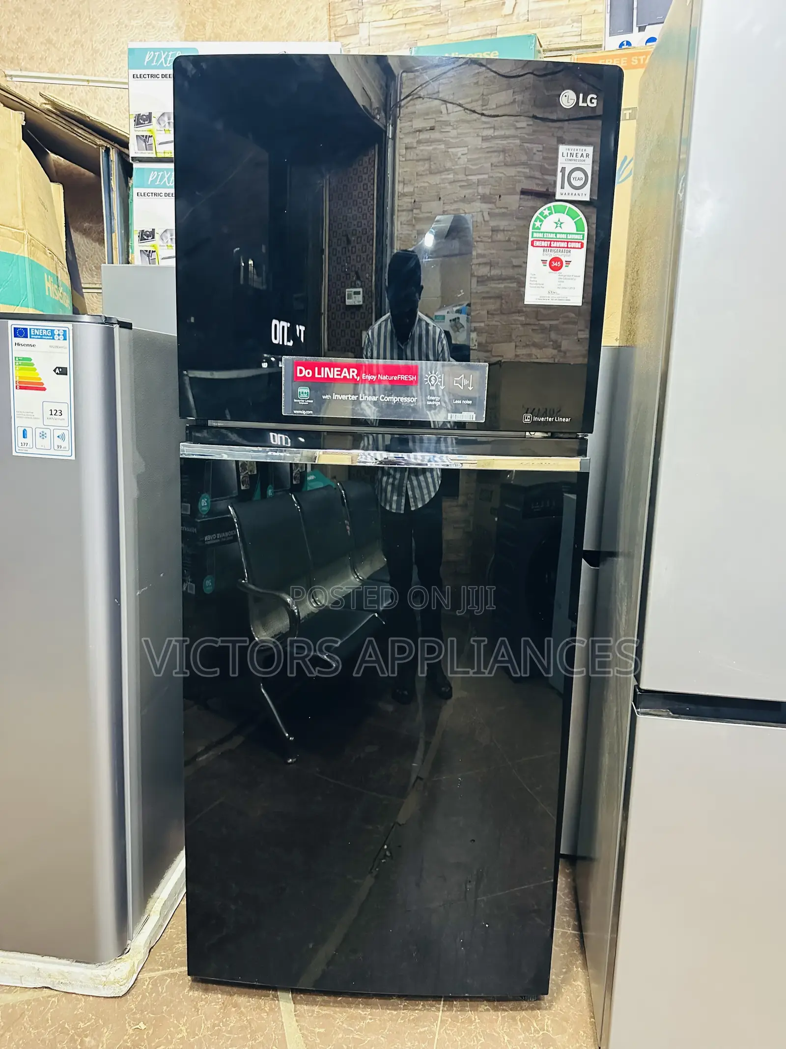 LG Fridge 422l Black