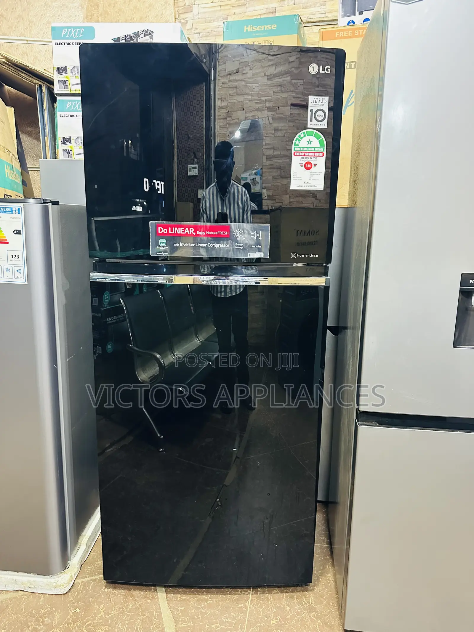 LG Fridge 422l Black
