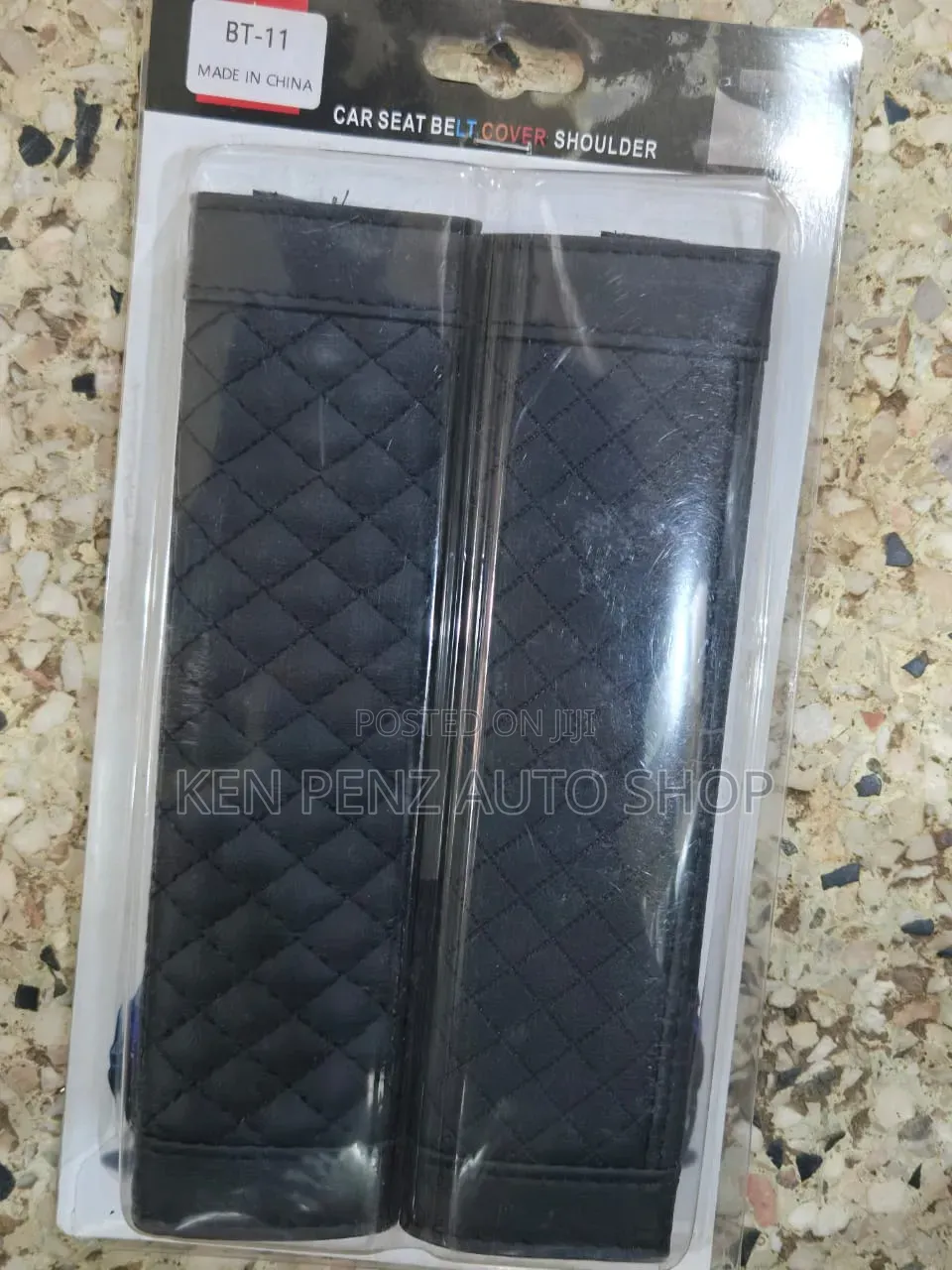 Black Car Seat Belt Covers / Protectors