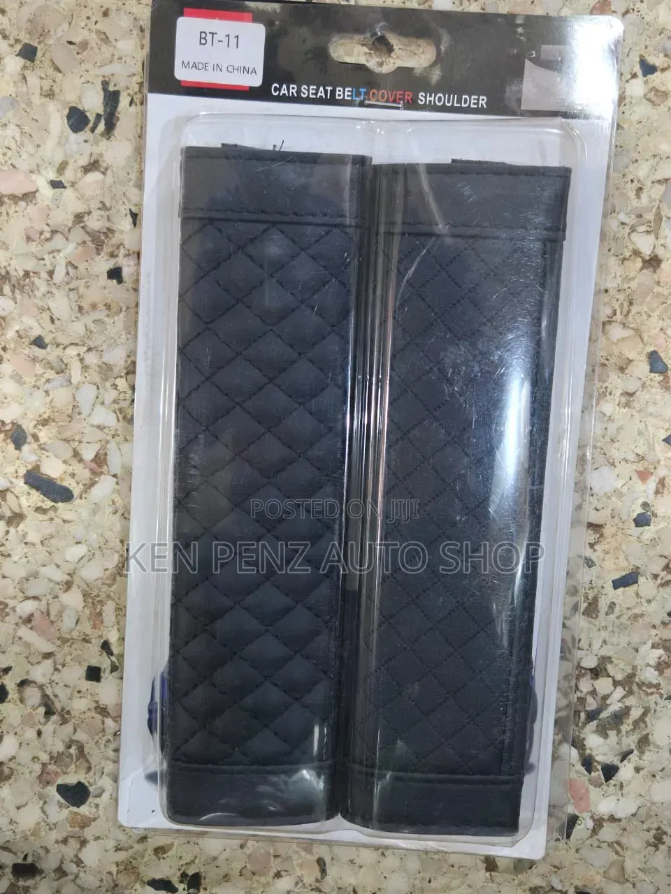 Black Car Seat Belt Covers / Protectors