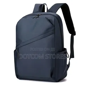 Casual Nylon Ladies Backpack With a Diagonal Front Zipper Pocket.