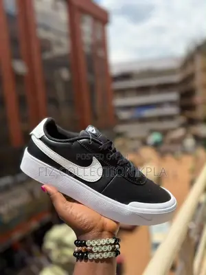 Original Nike Court Shot Black White Casual Shoes