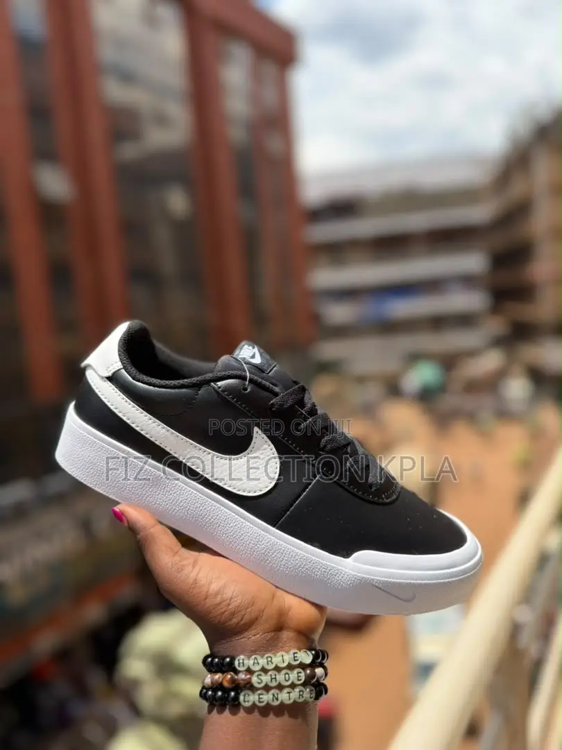 Original Nike Court Shot Black White Casual Shoes