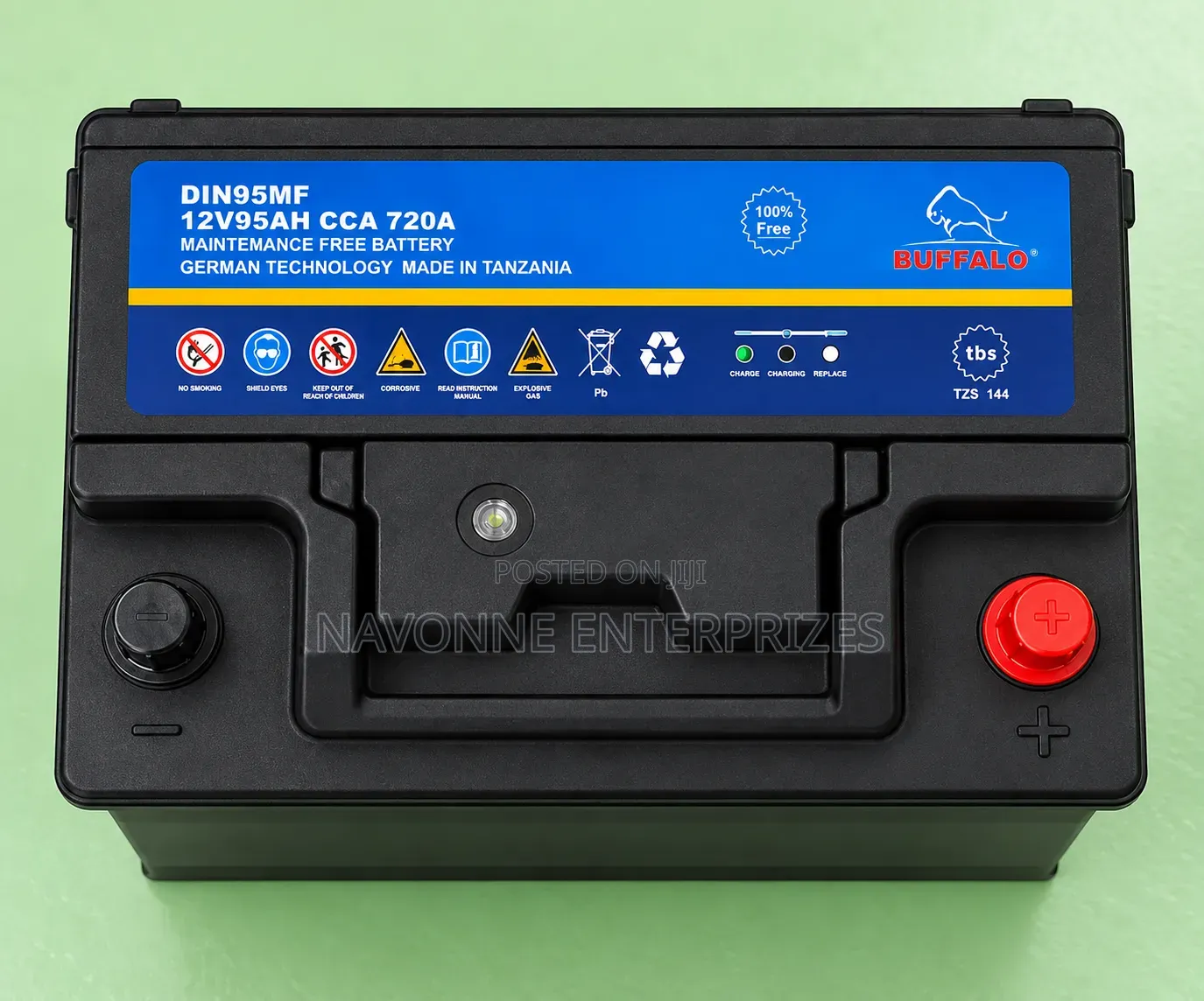 12V 95Ah Buffalo DIN95 Maintenance Free Car Battery 720CCA