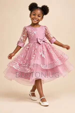 Beautiful Pink Party Dress for Girls.