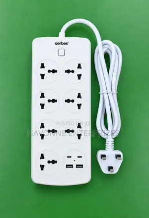 Universal Multi-Port Extension Power Socket Strip