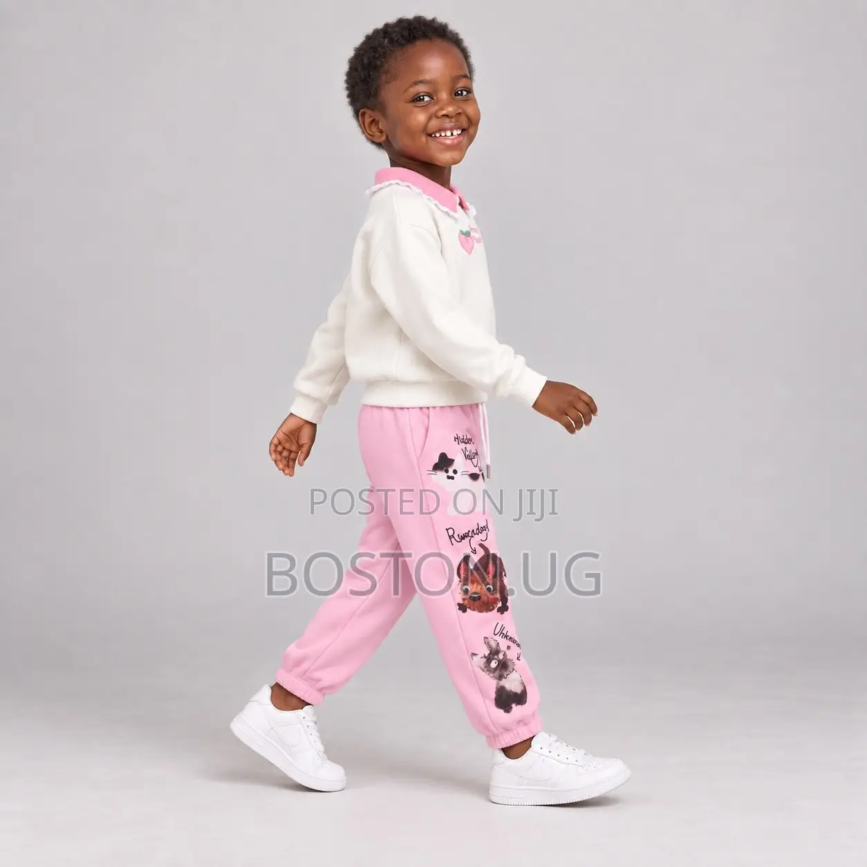 Girls Causal Two Piece - Tshirt and Sweater Pants