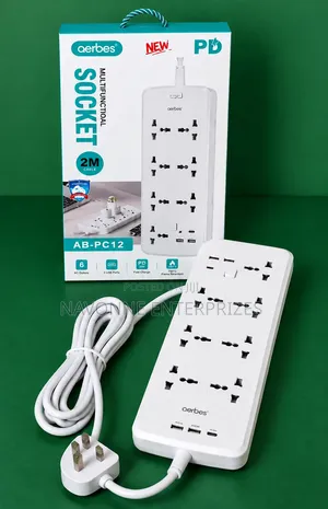 Universal Multi-Port Extension Power Socket Strip