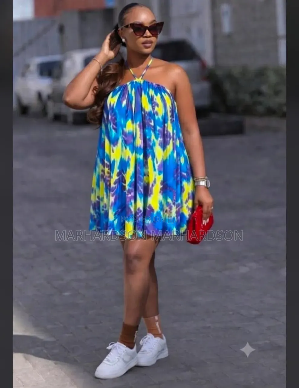 Luxe Mini Pleated Halter Dress