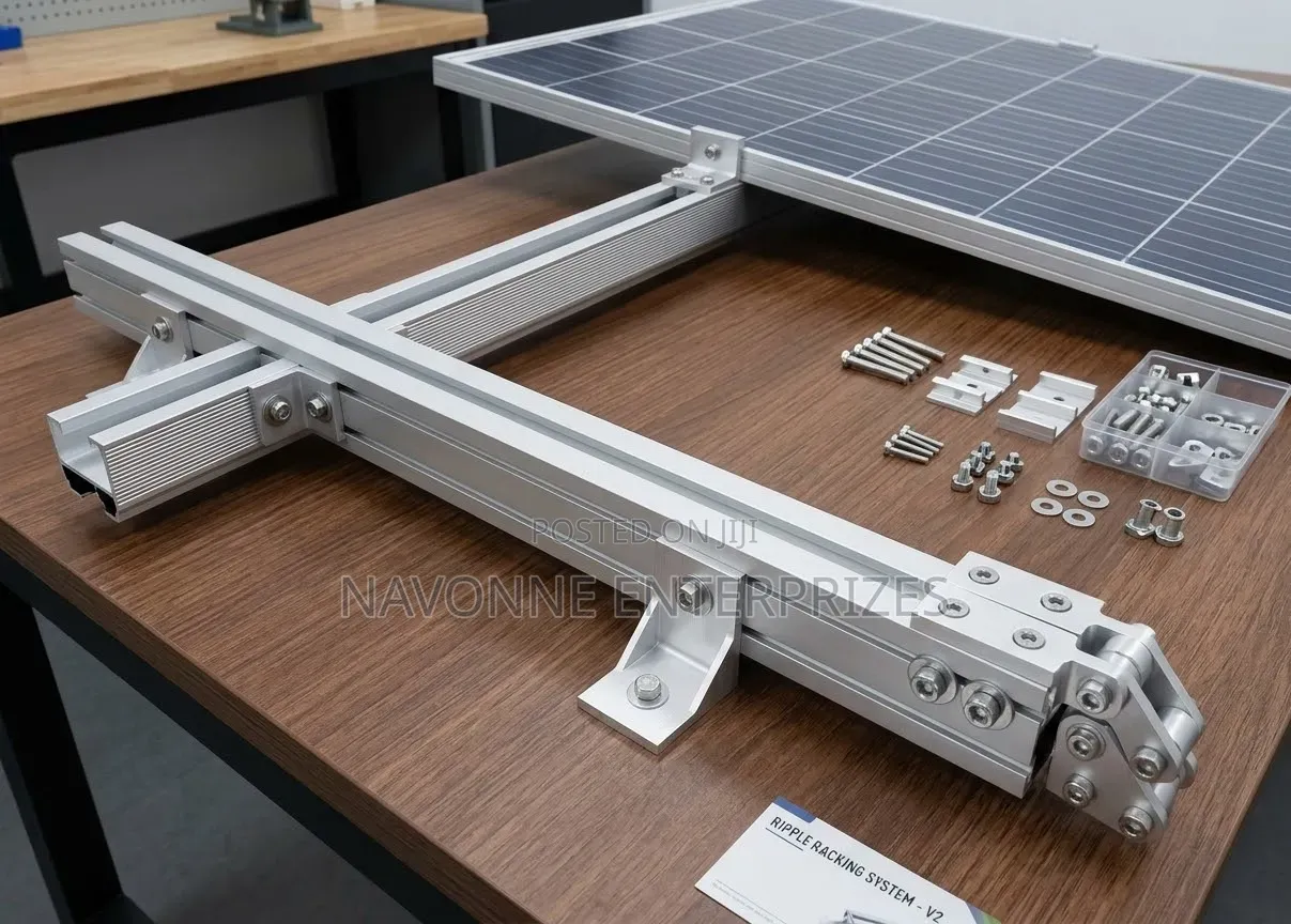 4.9ft Aluminum Solar Panel Mounting Rails Hardware Kit