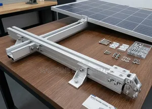 4.9ft Aluminum Solar Panel Mounting Rails Hardware Kit