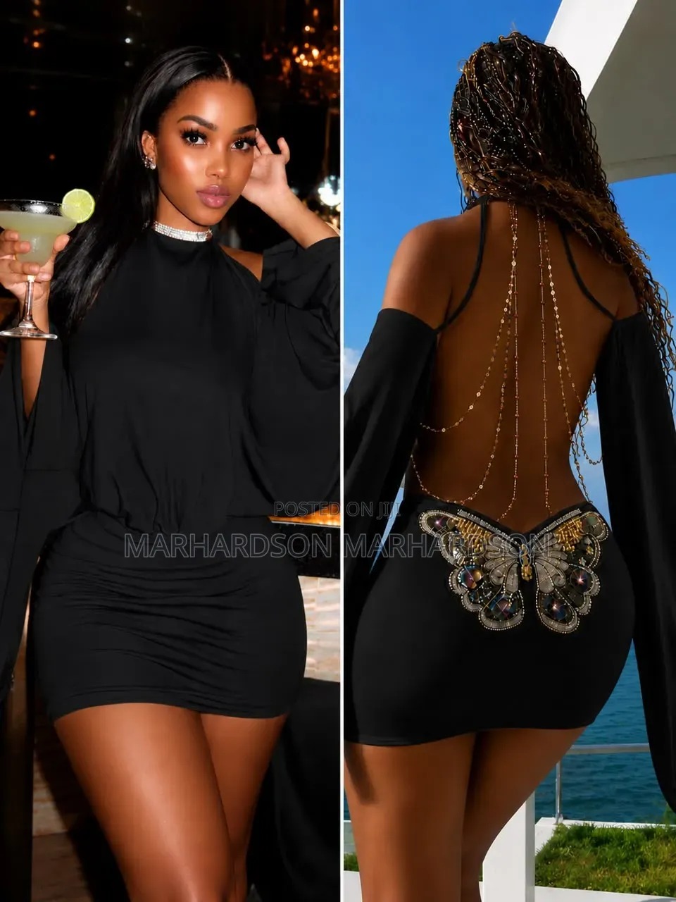 Misguided Mini Backless Dress